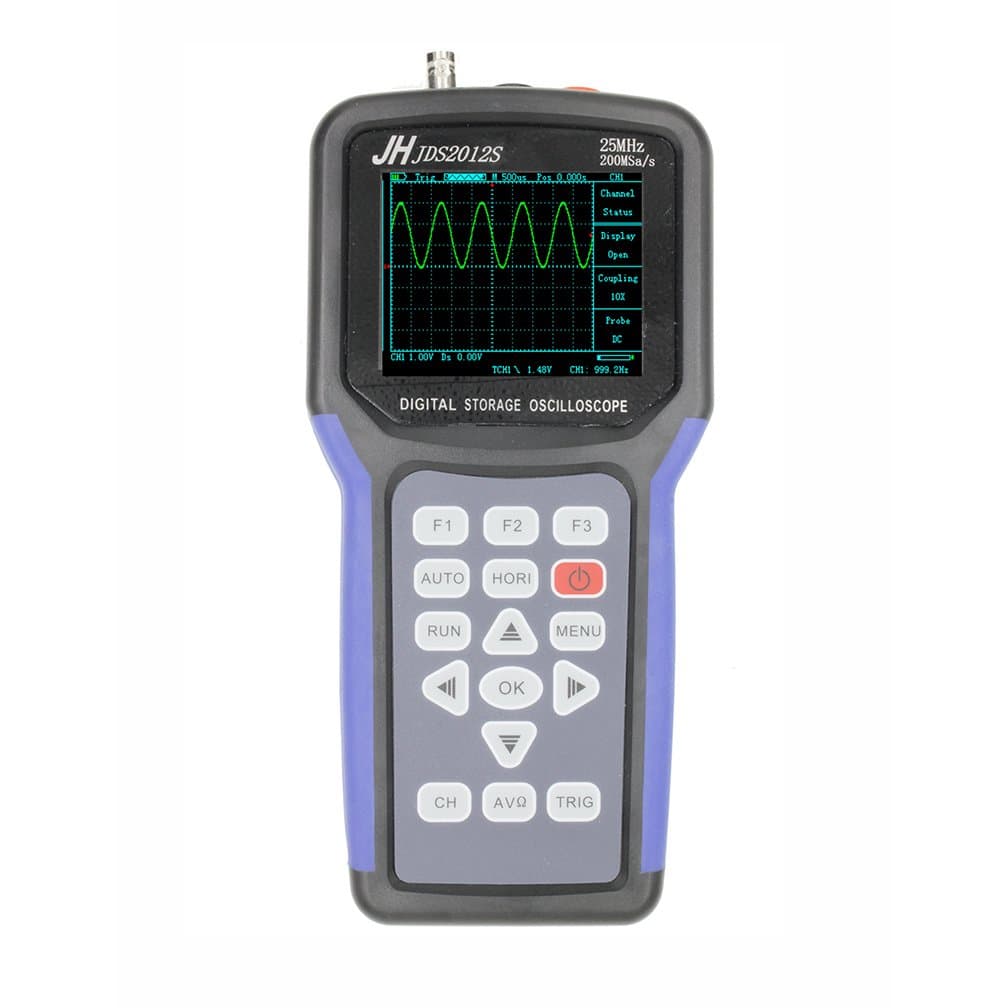 Jinhan Jds2012s Series Handheld Digital Storage Oscilloscope and Digital Multimeter, 25mhz, Single Channel,200msa/s Sample Rate