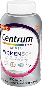 Centrum Silver Women's Multivitamin for Women 50 Plus with Vitamin D3, B Vitamins - 200 Ct
