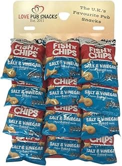 Burton's Fish & Chips, Grab Bags Salt 'N' Vinegar Flavour Pub Card12 x 40g