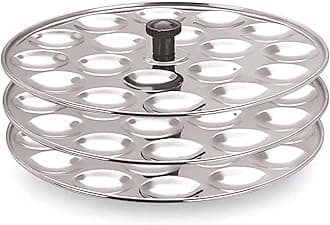 AADHIK Idli Plate 54 Mini Idli 3 Plate Set, Non Stick Idly Plates Premium Idli Maker, Fits in All Idli Makers, Cookers
