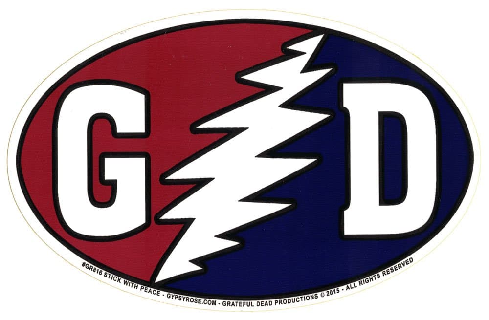 Gypsy Rose GD with Lightning Bolt - Bumper Sticker / Decal (5.5" X 3.5")