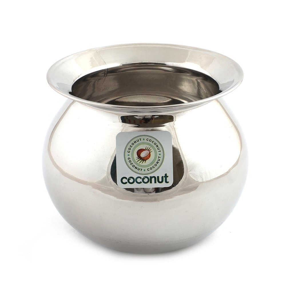 Coconut Stainless Steel Milk Boiler, Silver