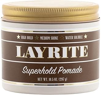 Layrite Superhold Pomade 297g | High Hold | Water Soluble | Medium Shine