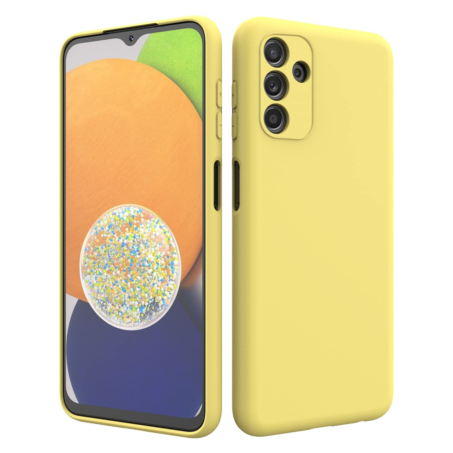 anccer Compatible with Samsung Galaxy A14 5G Case, Slim Silicone Shockproof Full Protective Case (Yellow)