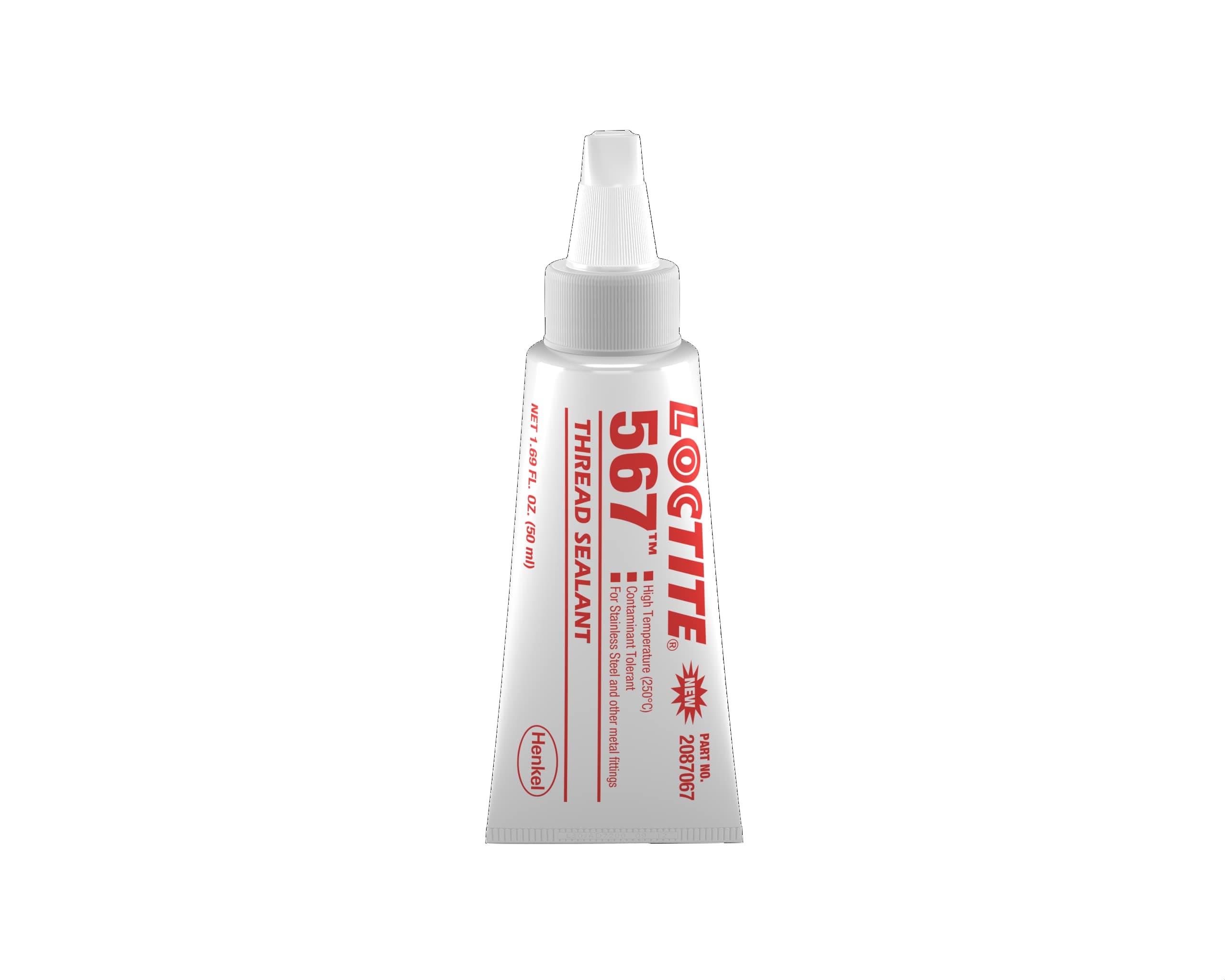 LOCTITE 567 50ml | Thread Sealant | Seals Tapered Pipe Threads | Prevents Leaks, Galling & Vibration | Highly Lubricating | High Temperature Resistance | Oil Tolerance | Low Strength