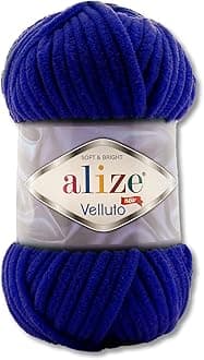 Wohnkult 100 g Alize Velluto Wool in 30 Selection (360 | Dark Blue)
