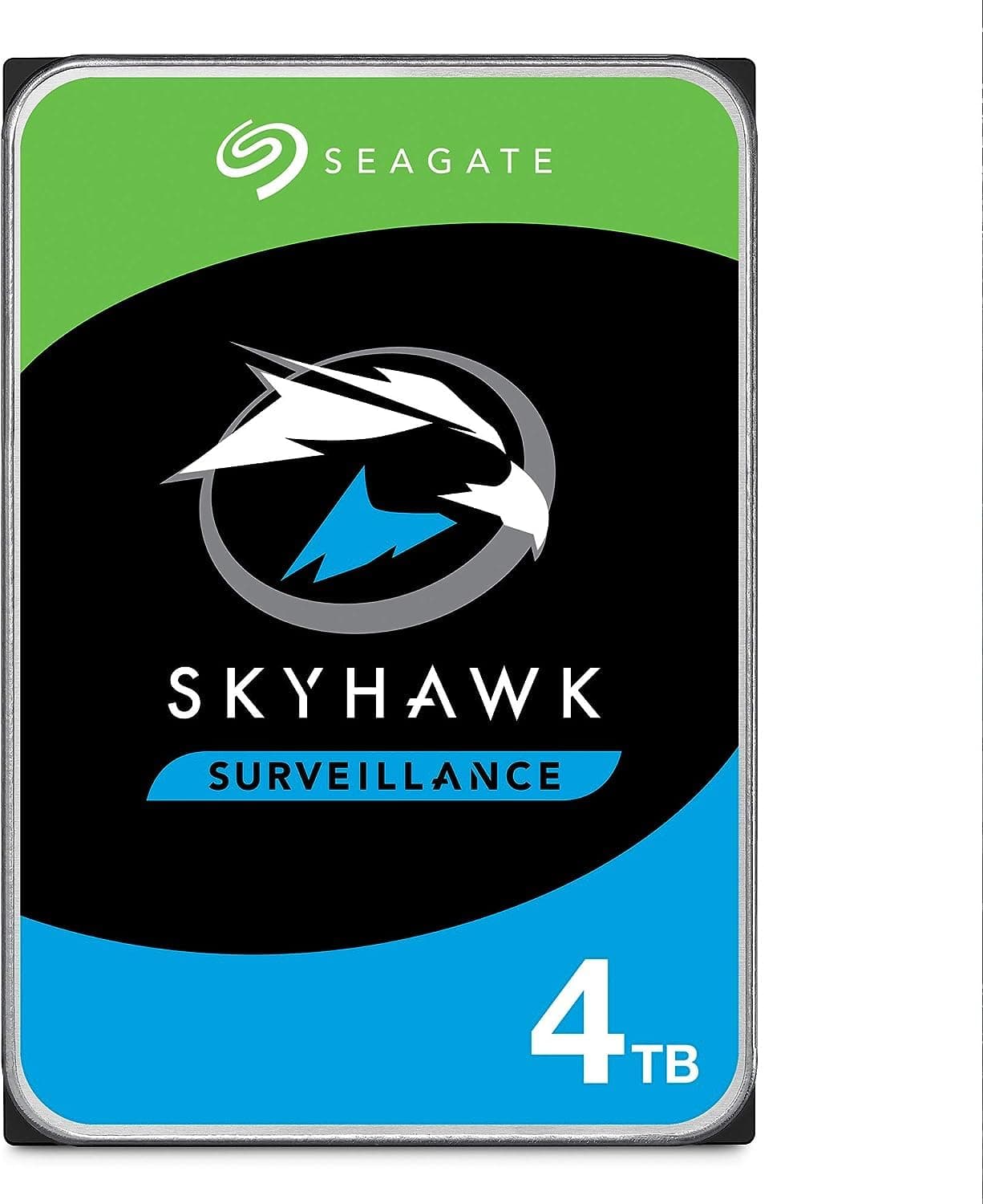 Seagate Skyhawk 4TB, Video Internal Hard HDD – 3.5", SATA 6Gb/s, 256MB Cache, for DVR NVR Security Camera System, (ST4000VX016)