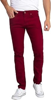 WULFUL Men's Slim Fit Skinny Stretch Comfy Denim Jeans Pants