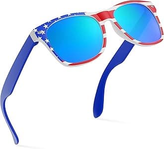 Retro Rewind Kids Sunglasses for Boys Girls Age 3-12 - Shatterproof UV400 Toddler Children Sun Glasses