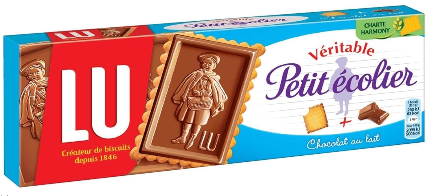 LU Veritable Petit Ecolier Milk Chocolate Biscuits 150g - Pack of 2