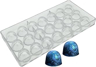 Goldbaking Bell Shape Chocolate Bonbon Mold Polycarbonate Truffle Mould Homemade Chocolates Covered Candy DIY Tool