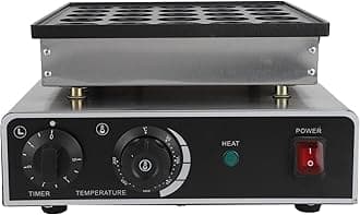 Mini Dutch Pancake Baker, 950W 25 Holes Commercial Pancake Maker Machine Maker Nonstick Electric Dorayaki Maker Machine for Bakery Home Kitchen Restaurant Bar