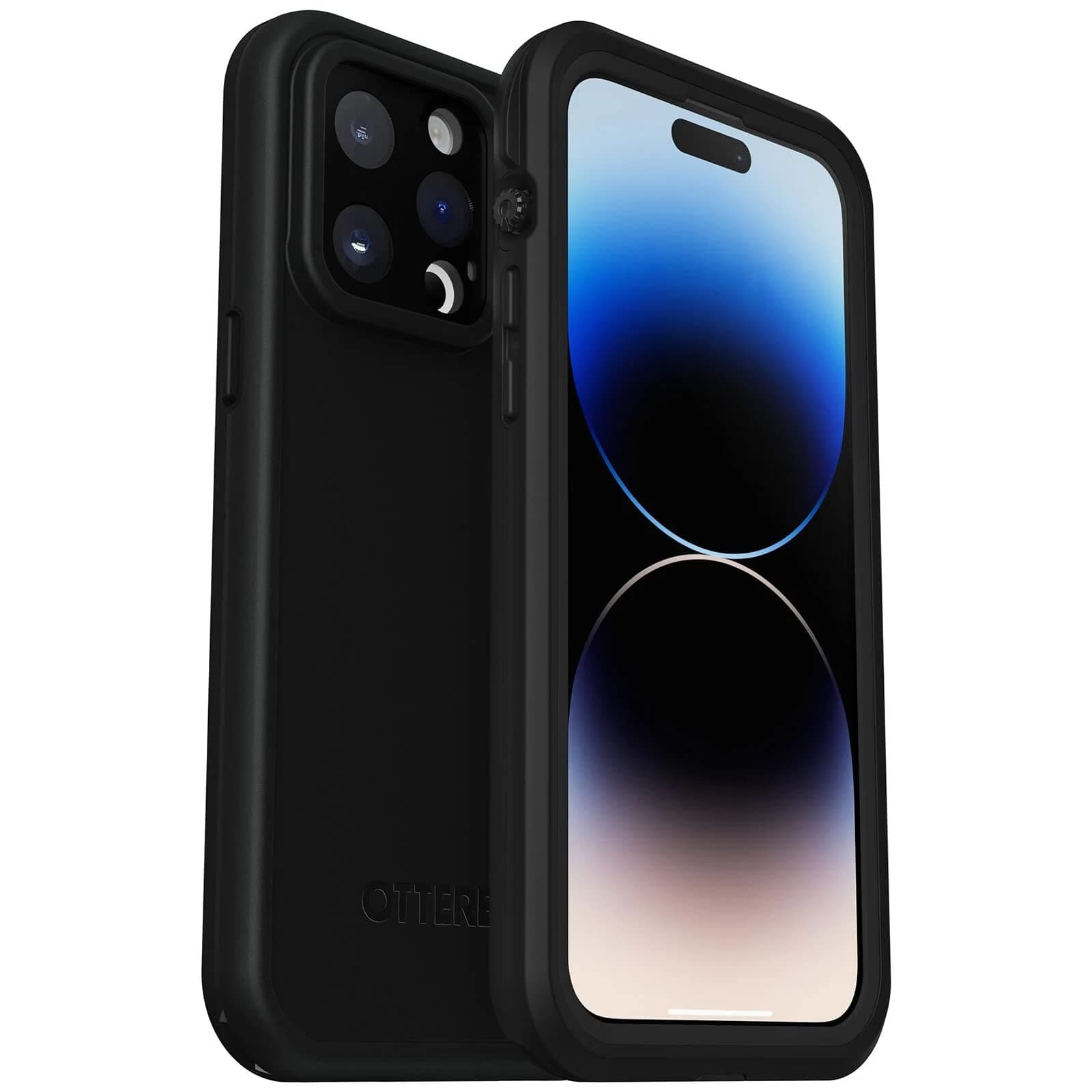 OtterBoxFre Case for iPhone 14 Pro Max for MagSafe, Waterproof (IP68), Shockproof, Dirtproof, Sleek and Slim Protective Case with Built in Screen Protector, x5 Tested to Military Standard, Black
