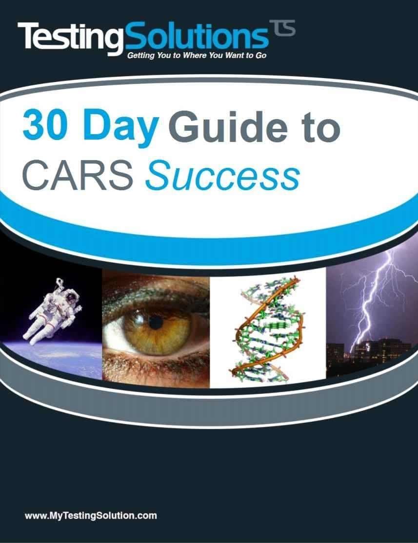 Testing Solutions' 30 Day Guide to MCAT CARS Success | Critical Analysis and Reasoning Skills
