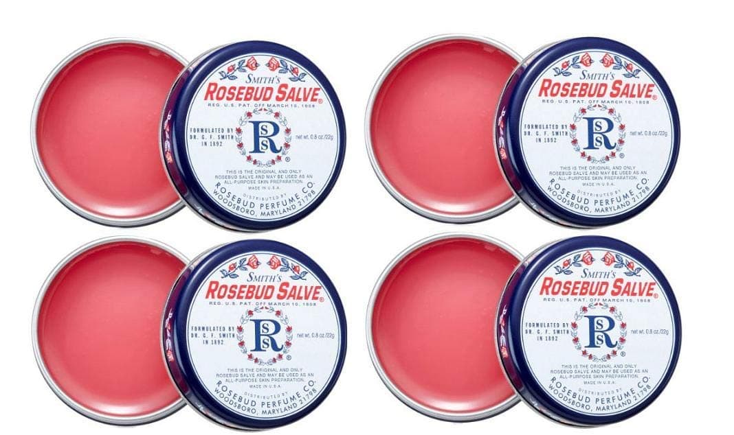 – ROSEBUD PERFUME Smith's Rosebud Salve Tin .8 oz (Pack of 4)
