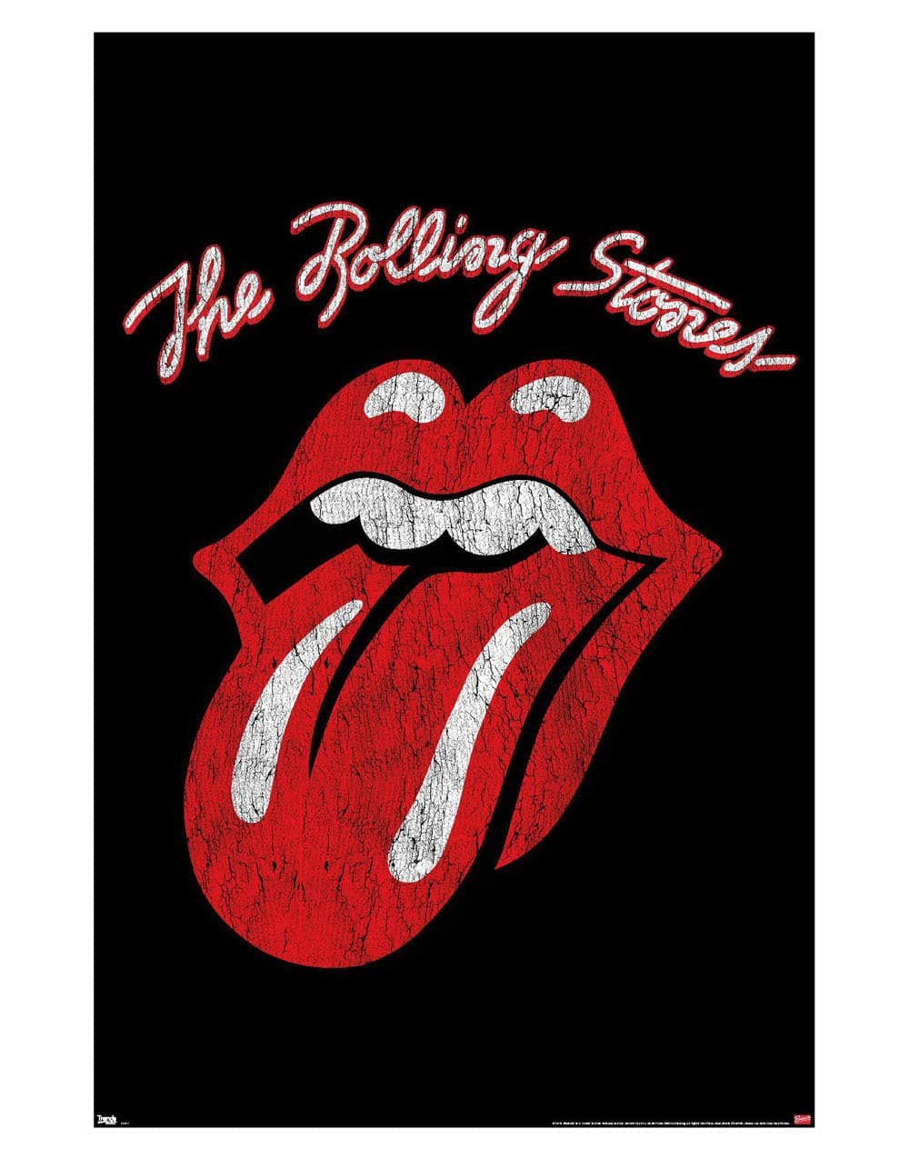 Rolling Stones - Classic Logo Wall Poster, 34L" x 22.4W", Unframed Version