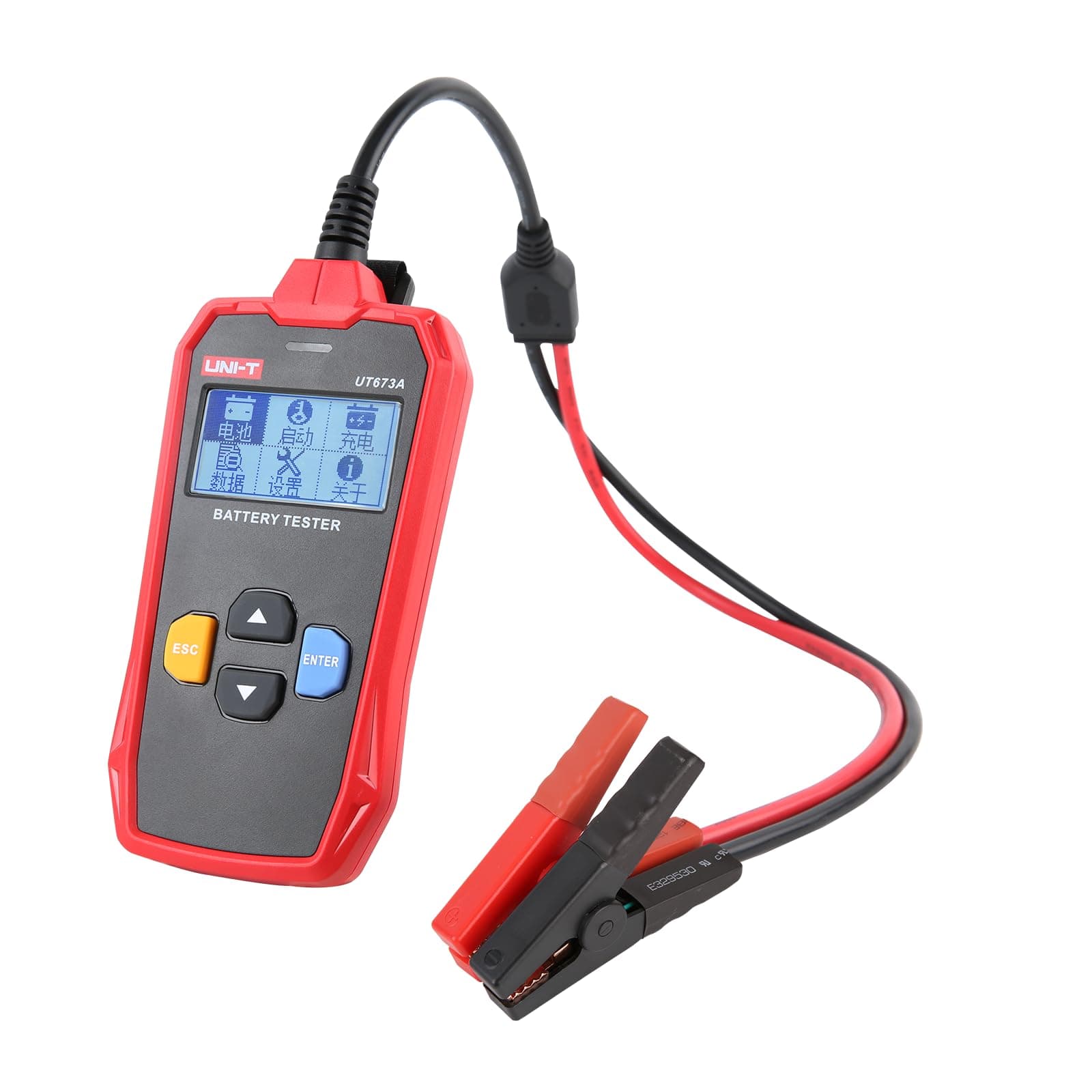 UNI-T UT673A 12V Car Battery Tester,100-2000 CCA Load Tester,12V/24V Car Starting/charging System Testing,Auto Battery Analyzer Charging Cranking System Tester For Truck Marine Motorcycle SUV Boat