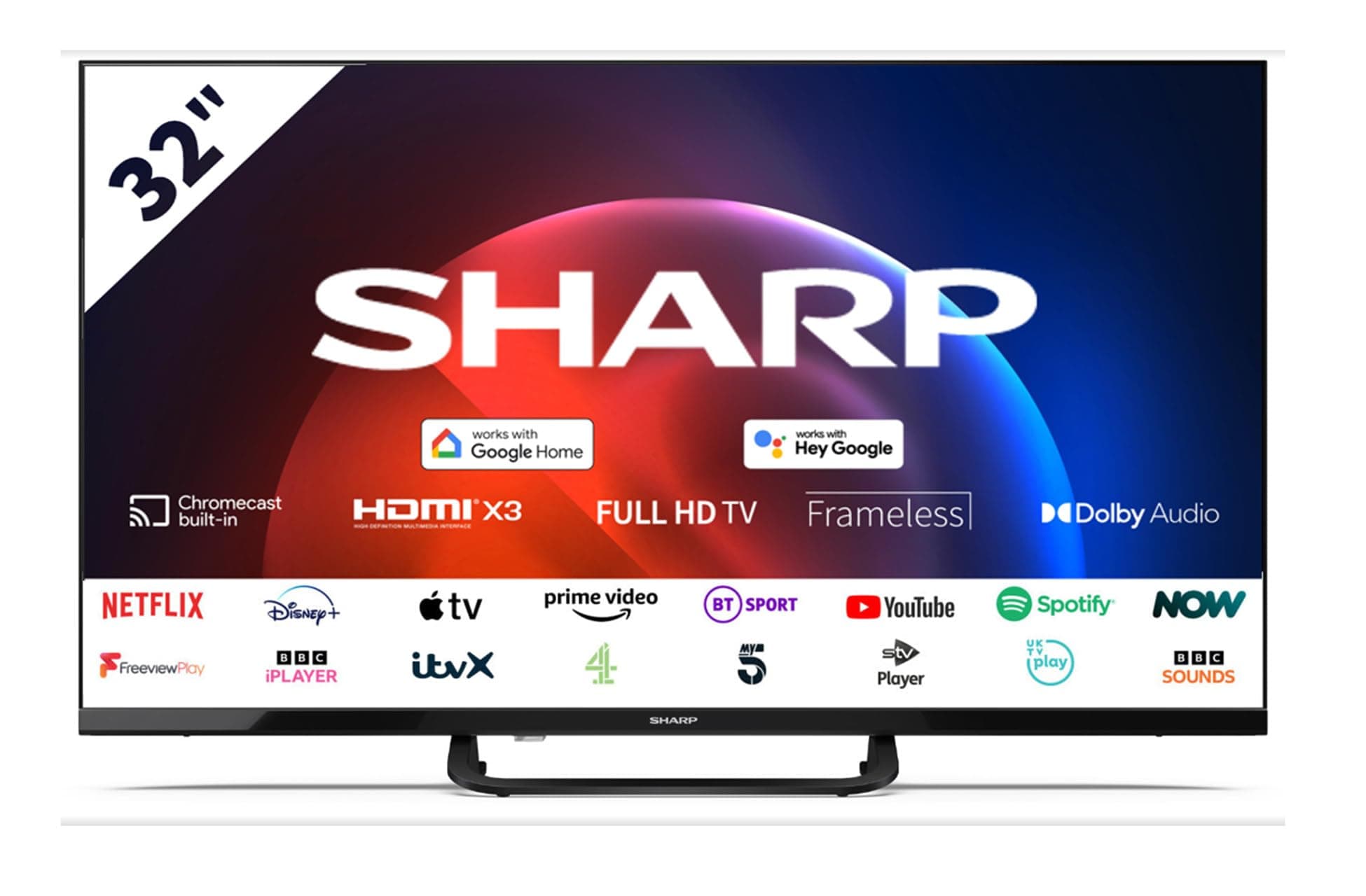 Sharp 32FH8KA 32 inch Full HD Smart LED TV Freeview Play