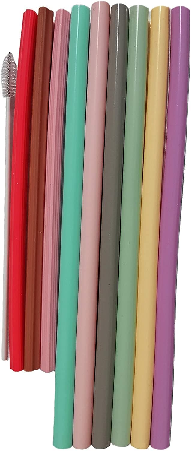 Silicone Straw Set with Smellproff Case (S2)