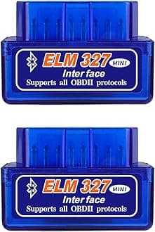 2PCS ELM327 OBDⅡ Car Auto Diagnostic Scanner, Professional Automotive Bluetooth Scan Tool and Code Reader, Universal Vehicle Interface Adapter Diagnostic Tool Scanner