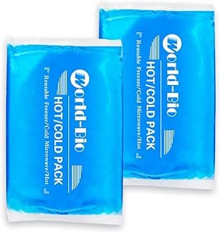 Large Gel Ice Packs for Injuries Reusable Hot Cold Pack Compress for Pain Relief, Rehabilitation, Comfort Ice Gel Pack Flexible Therapy on Neck, Arm, Knee, Leg, Shoulder, Elbow, Wrist - 2 Pack Blue