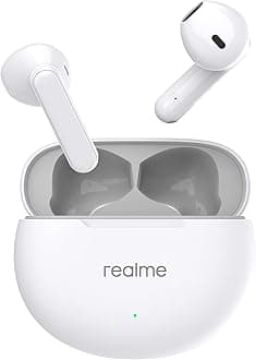 realme Buds T01 True Wireless in-Ear Earbuds with AI ENC for Calls, 13mm Dynamic Driver, Upto 28Hrs Battery, 88mm Latency, Bluetooth V5.4 & Google Fast Pair (White)