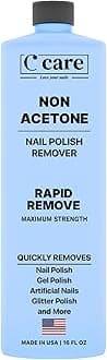 Gentle Touch Non-Acetone Nail Polish Remover | Nourishing Formula | Professional Quality | Rapid Remove | Non-Drying | 16 Fl oz