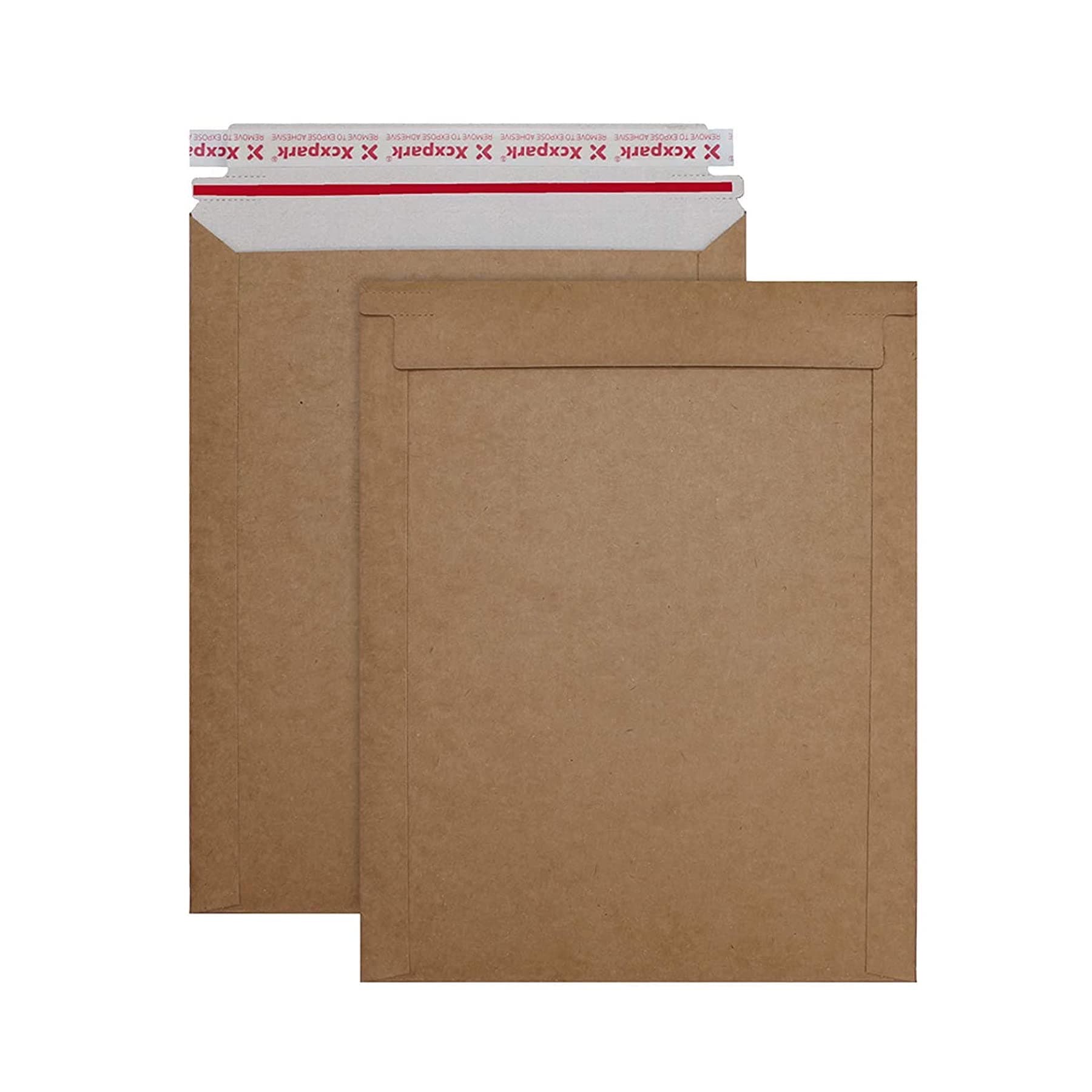 20 Pack brown Kraft Rigid Mailers, 7.5x9.5 inches Self Seal Photo Document Mailers Premium Cardboard Keep Flat Envelopes for Photos, Pictures, Papers CD