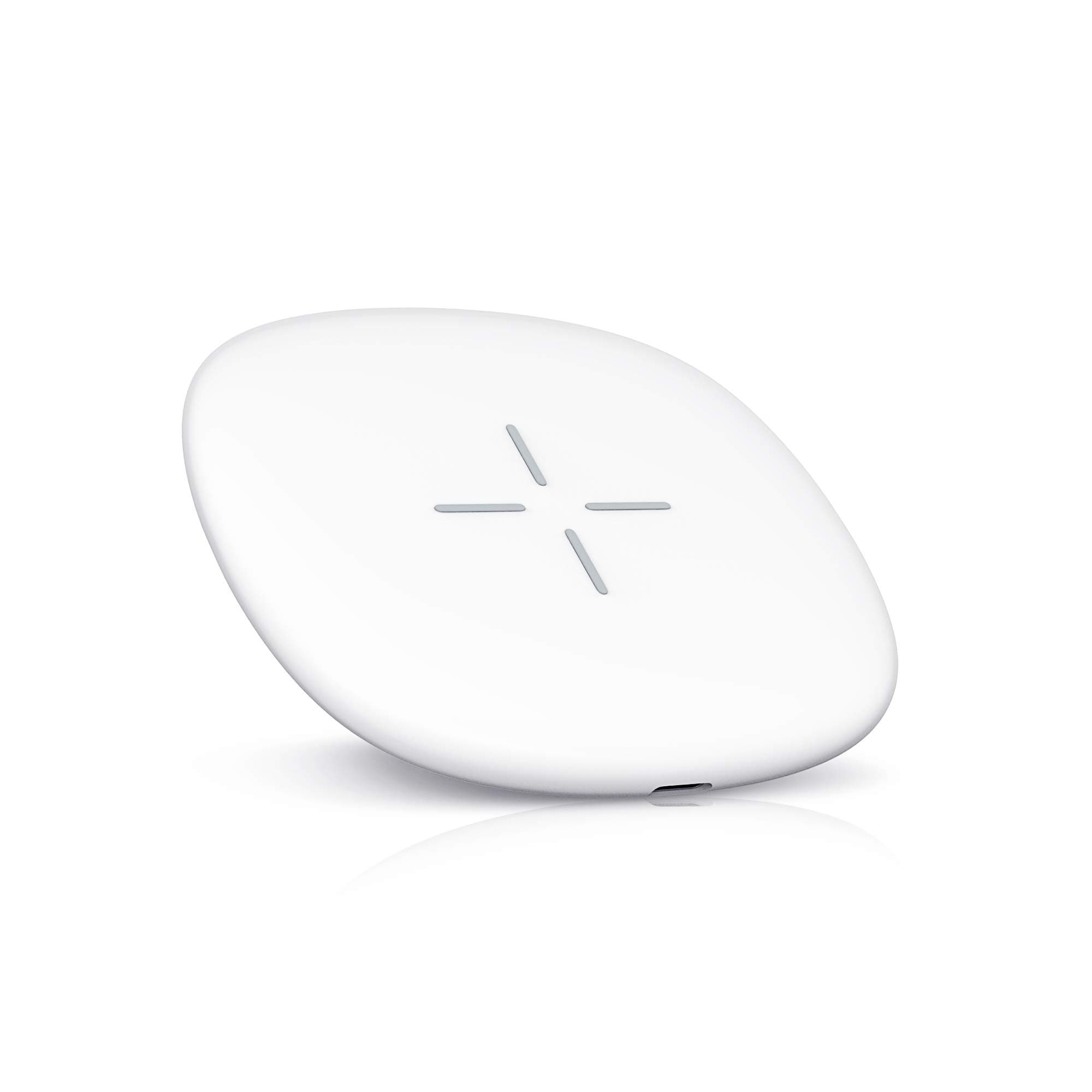 SKYVIK Beam Surface Fast Wireless Charger for iPhone Samsung and Other Compatible Devices -Classic White