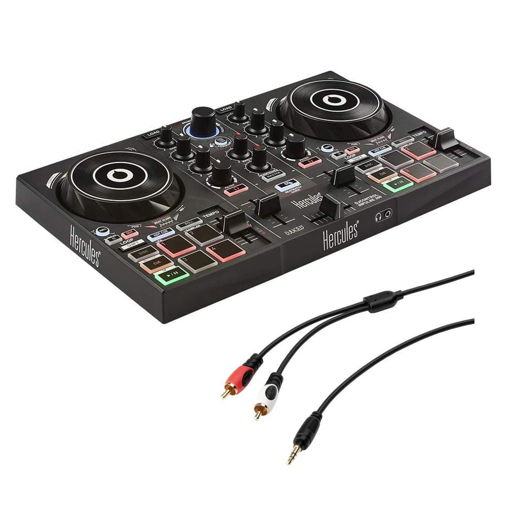 DJ Control Inpulse 200 with /8" Stereo Mini to Dual RCA Y-Cable (6') Bundle
