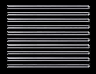 12 Inch Premiun Borocilicate Glass Tubes 10 Pieces 12mm OD X 8mm ID X2mm Thick Wall