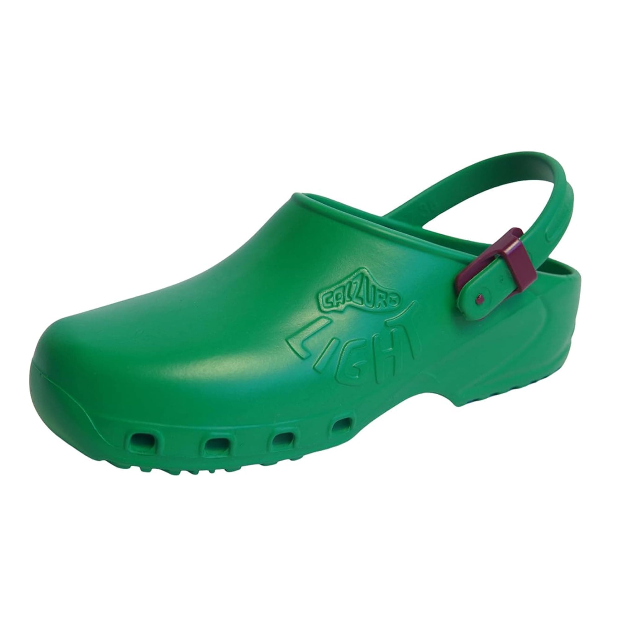 CALZURO Lights Clogs - Italian Made Lightweight Work Shoes for Professionals - EVA Non Slip Clogs for Kitchen, Hospital, Garden, Restaurant - Machine Washable Side Ventilation - Men & Women