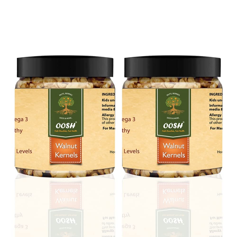 OOSH California Walnut Kernel Halves, 2 x 200 g