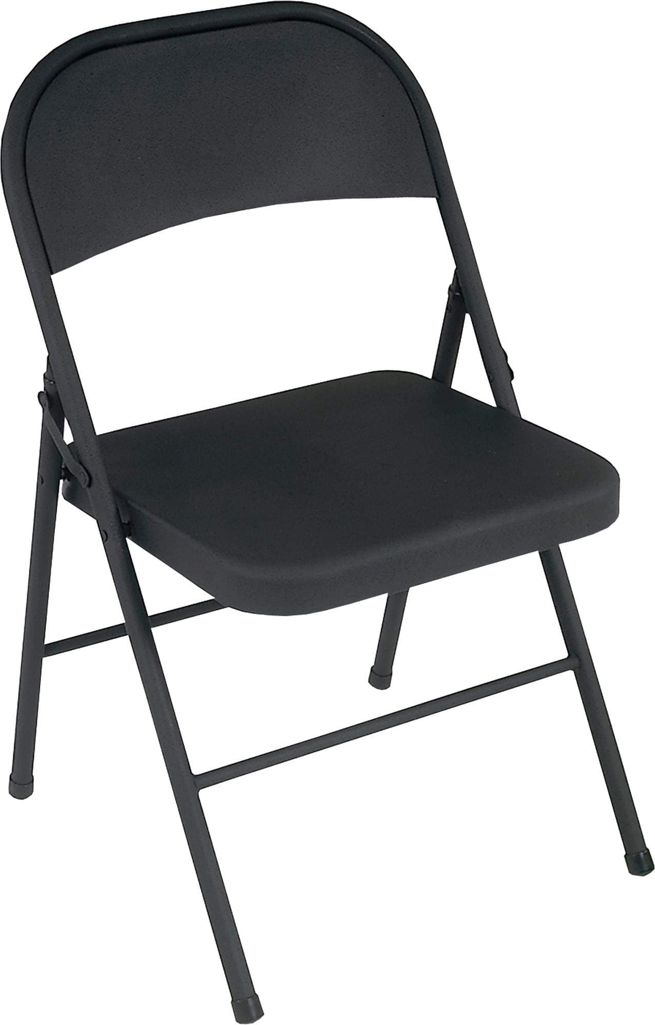 All Steel Folding Chair Black (4-pack)
