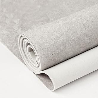 Suede Auto Headliner Fabric 54" L × 60" W with Foam Backing - Grey Interior Replacement Material for Car/Truck/SUV/RV Roof, Tube Packaging - Home Repair/DIY Headliner Material