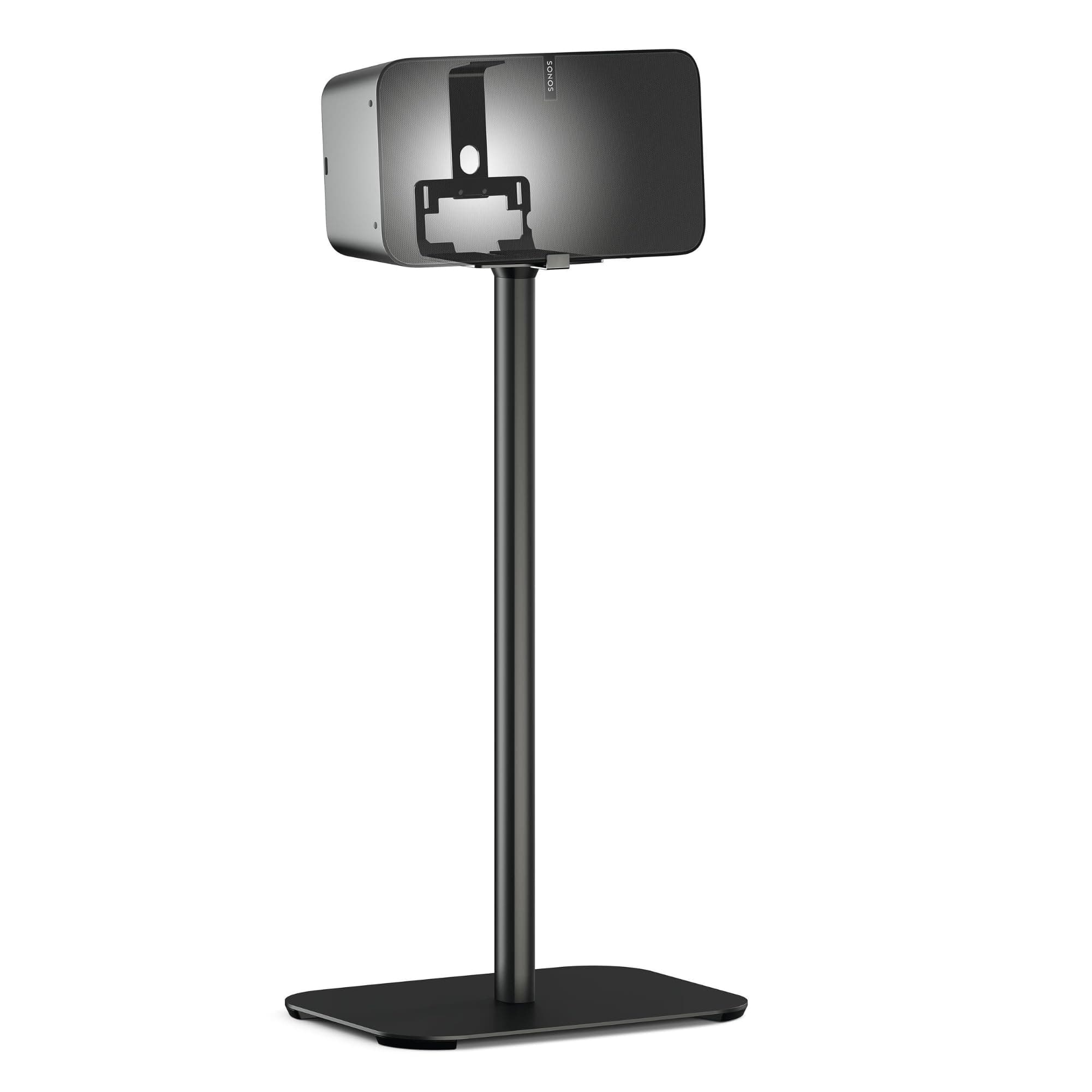 Vogel's Sound 3305 Universal Speaker Floor Stand | Max. 15 lbs (6.5 kg) | Height: 29.5 inch | Also fits Sonos Five & Play:5 | Universal Compatibility | Black | 1 Floor Stand