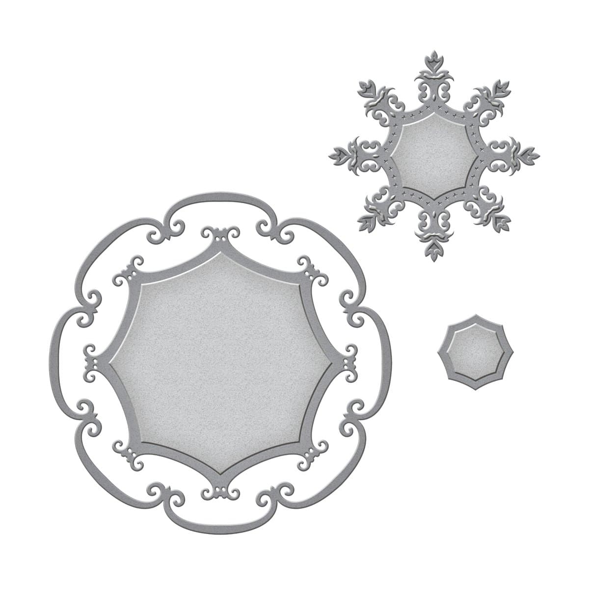 "Nestabilities" Framed Label 46 Die, Metal, Brown