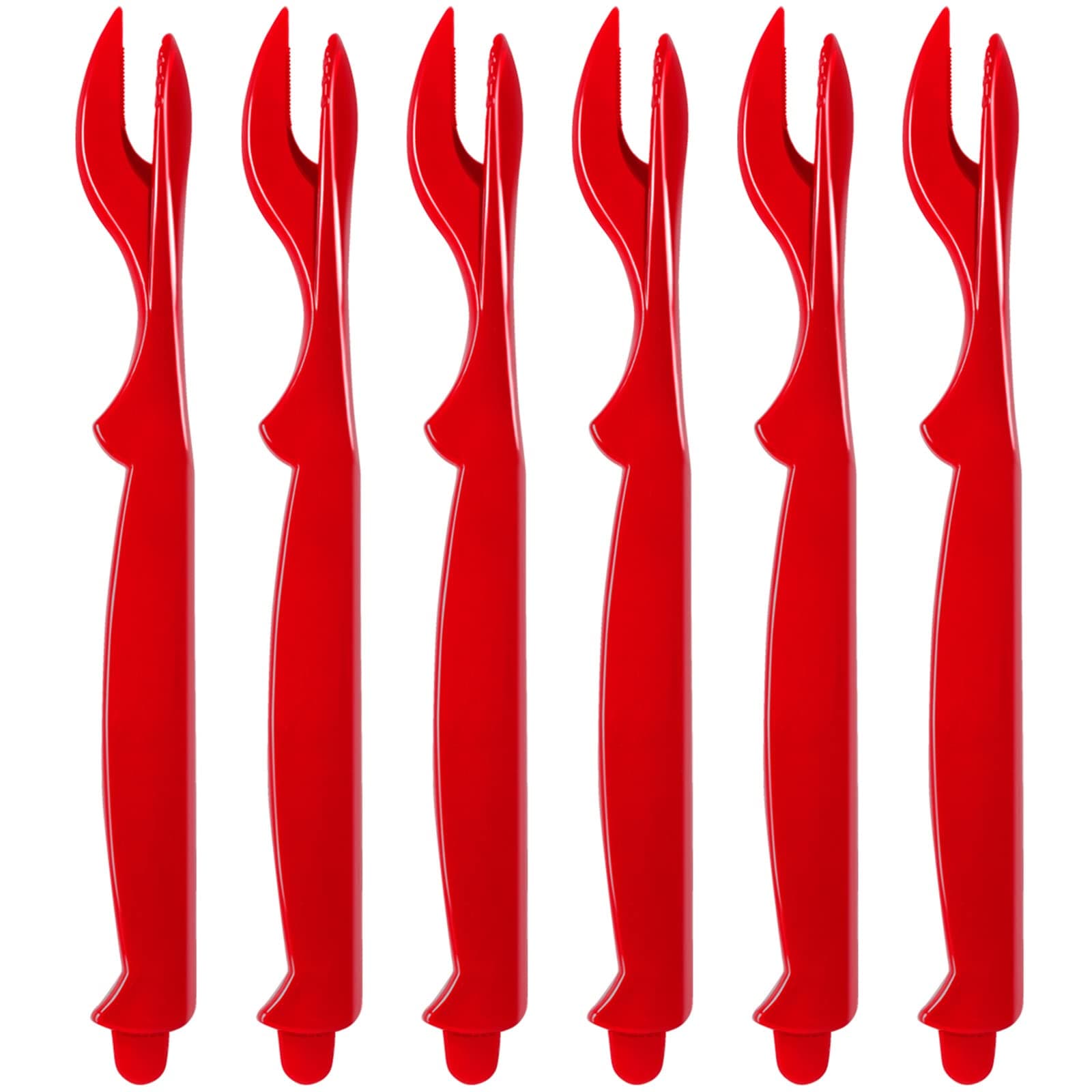 ZAUGONTW 6Pcs Crab Legs Crackers - Crackers Picks Tools Set for Lobster, Crab, Crawfish, Prawns, Shrimp, Easy Opener Shellfish picks knife, Seafood Tools