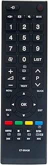 ALLIMITY CT-90438 Replaced Remote Control fit for Toshiba LED LCD TV 32L3300 Series 39L3300 Series 32L3300ZE 39L3300ZE