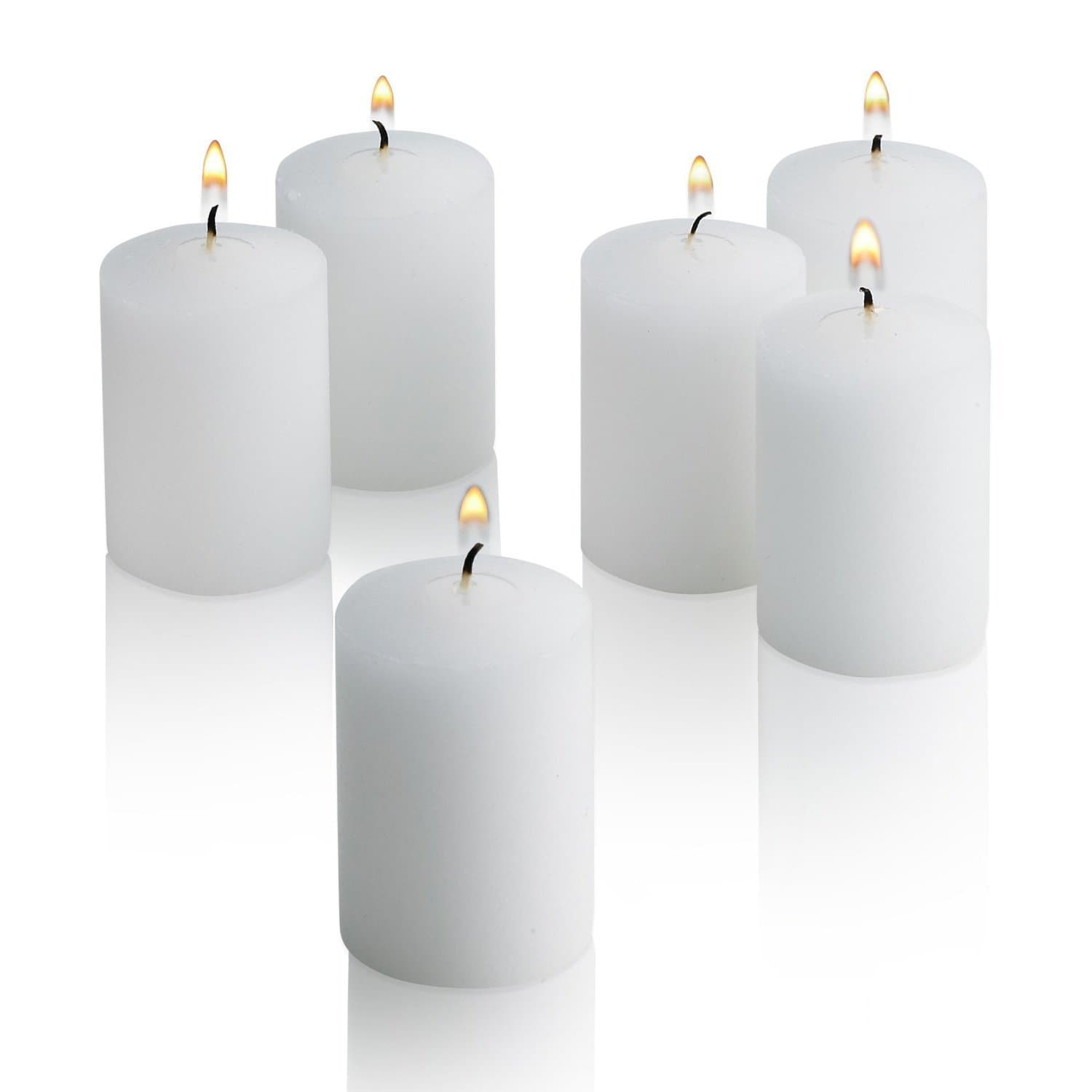 Waxations Votive Candles White Unscented 15 Hour Burn Time Set of 36