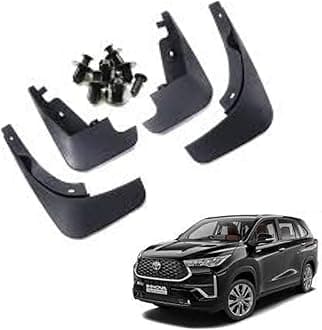 Autokaar OE Type/Box Type Car Mud Flap for Toyota Innova Hycross, Black