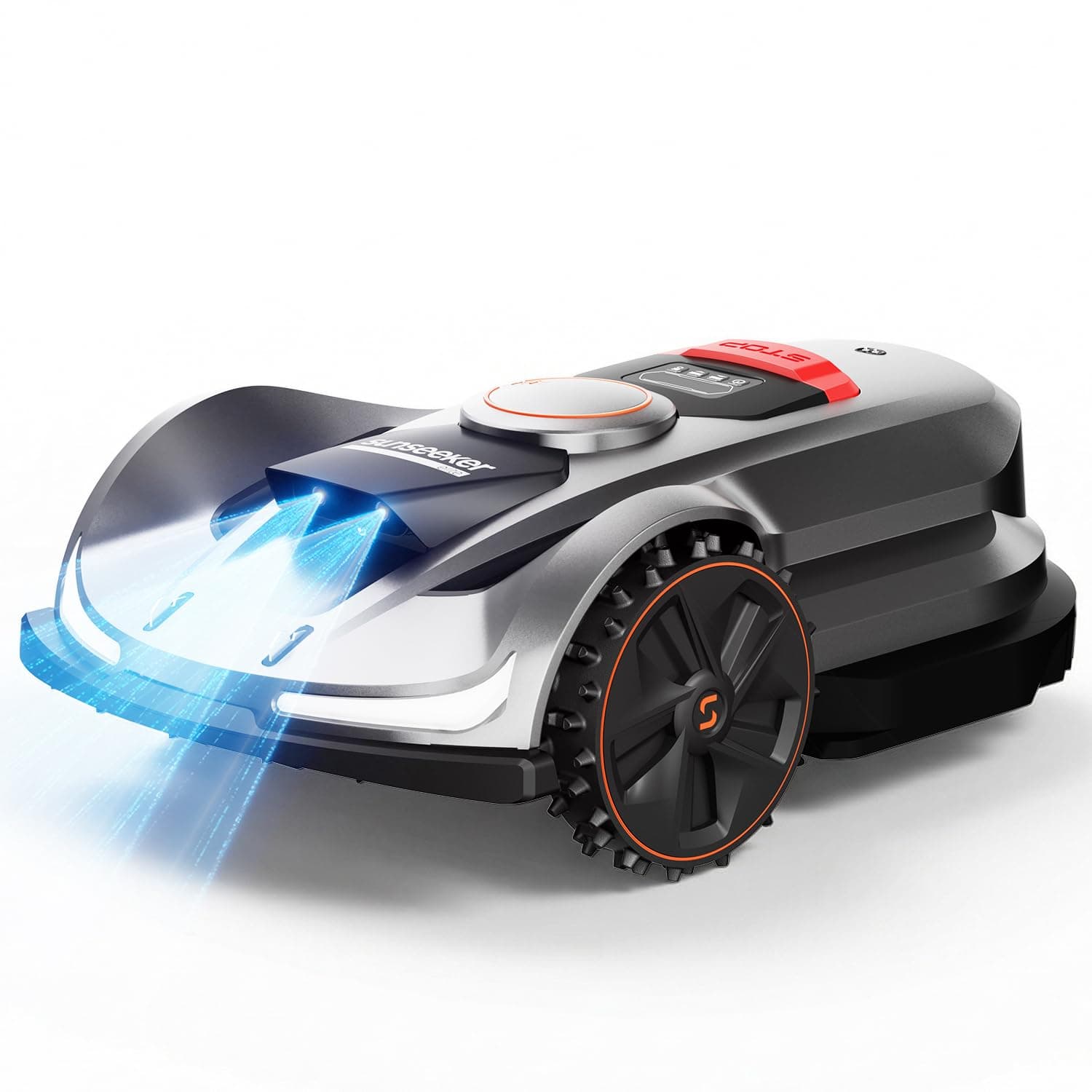 SUNSEEKER X7 Wireless Robot Lawn Mower 0.75 Acre/ 32,000Sq. Ft, with Smart APP Control, Vision AI System & RTK, Path Planning, Adaptive Floating Cut Height up to 4", for Medium to Large Yards