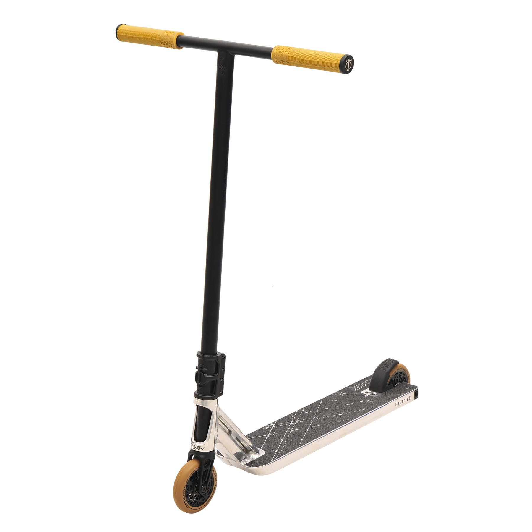 Triad Fugitive Street Scooter, Expanded Deck, T Shape Bar, , Neo Silver/Satin Black/Gum