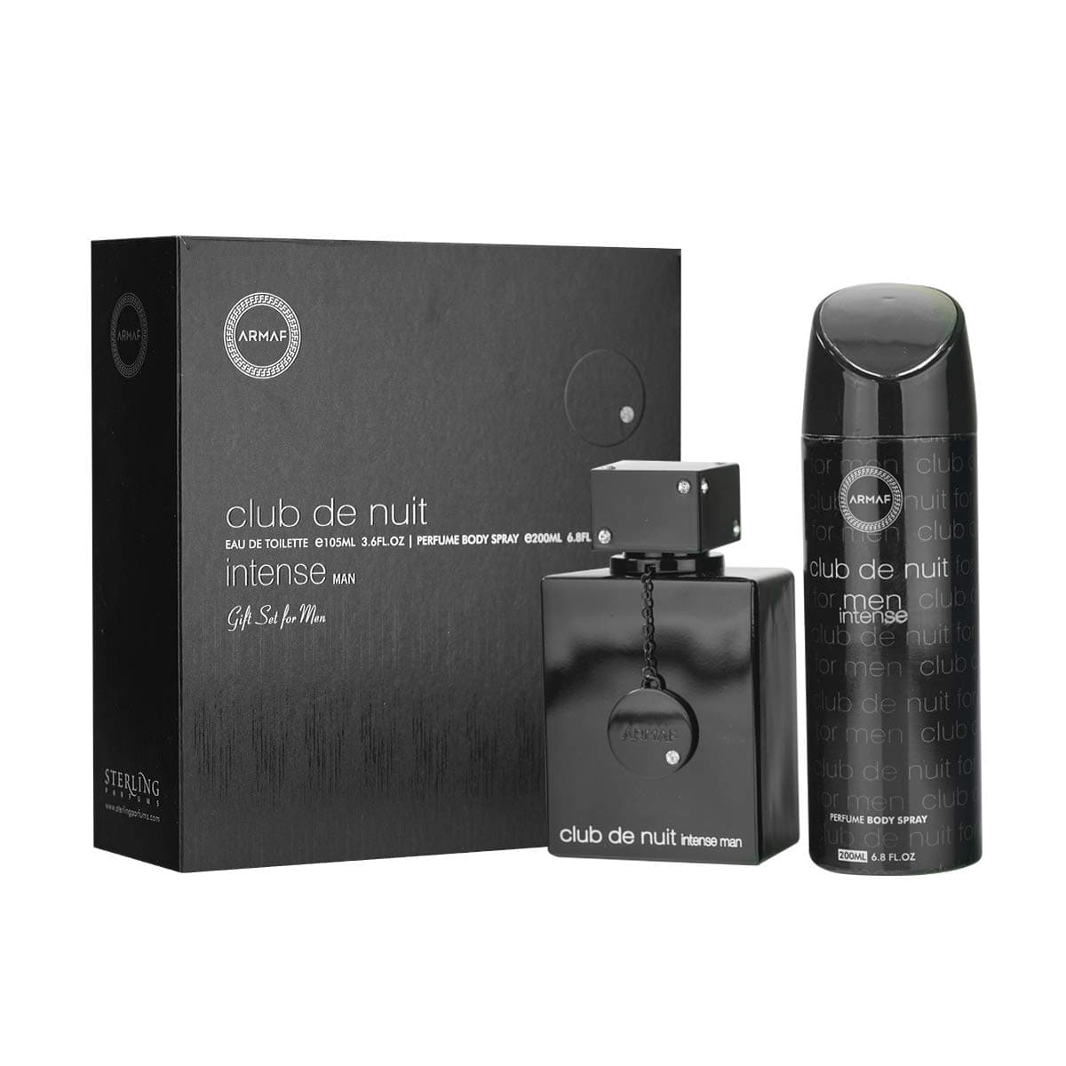 ARMAF Club De Nuit Intense Man, Gift Set for Men – EAU DE TOILETTE – 105ml + 200ml Perfume Body Spray By ARMAF From The House of Sterling