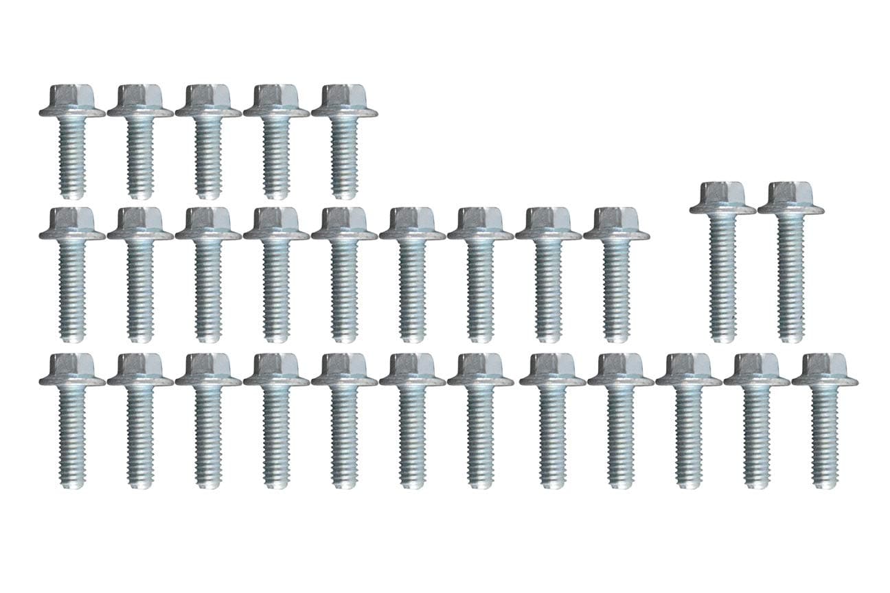 ICT Billet BOLT KIT - Compatible with LSA LS9 Supercharger Lid/Hat and Fuel Rail Z06 Corvette ZL1 Camaro CTS-V Heavy duty, High Strength, Zinc coated, Grade 10.9 Steel 551947