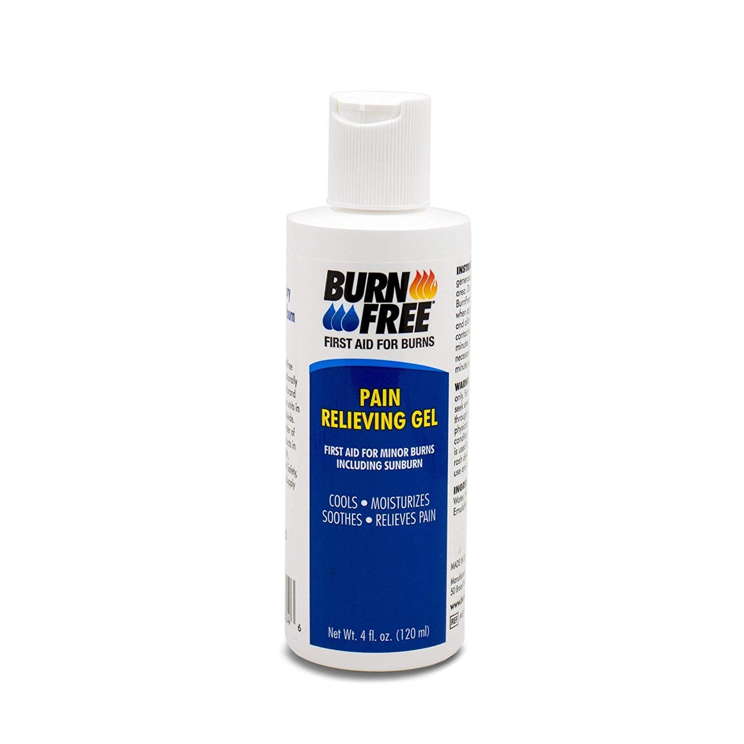 Burn Free Pain Relieving Gel, Maximum Strength- Fast relief for minor burns including sunburn