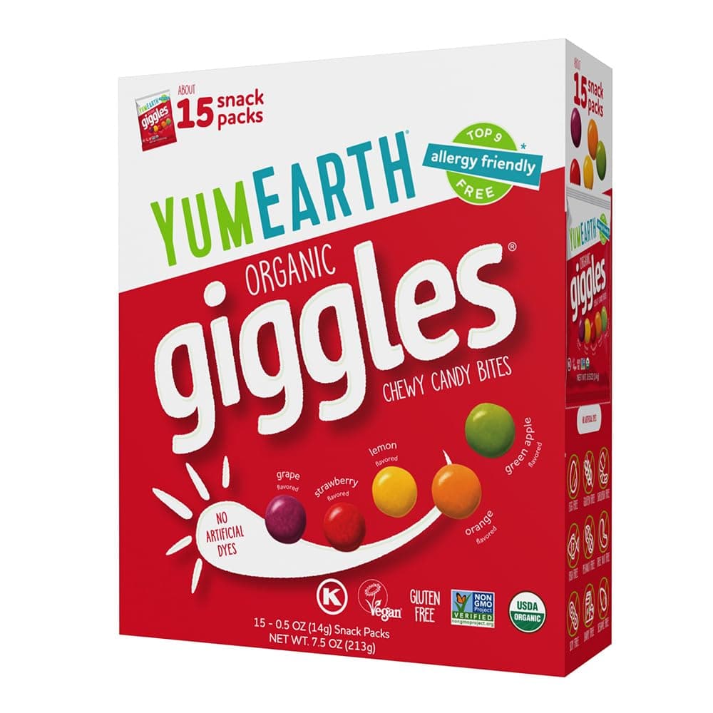 YUMEARTH Organic Giggles Value Size Box, 7.5 OZ