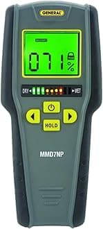 General Tools Digital Moisture Meter MMD7NP - Humidity Sensor- Pinless and Non-Invasive