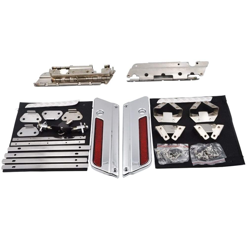 PROMOTOR Saddlebag HD Kit, Latch Hardware Kit Lock Cover Theft Deterrent Fit for HD 1993-2013
