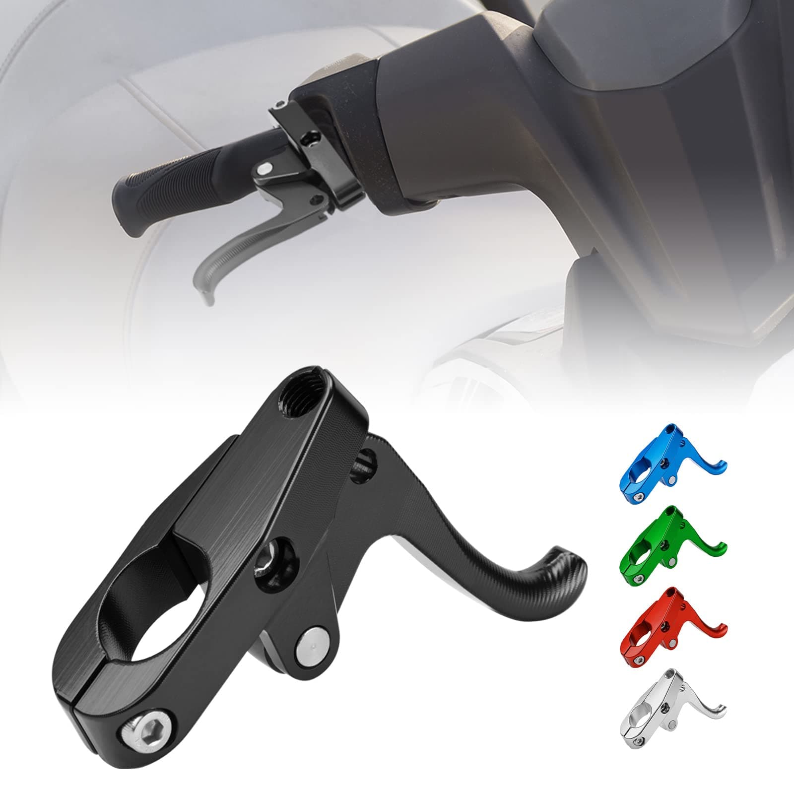 KEMIMOTO Finger Throttle, Compatible with Wave Runner Jet Ski Sliver Black Aluminum Alloy